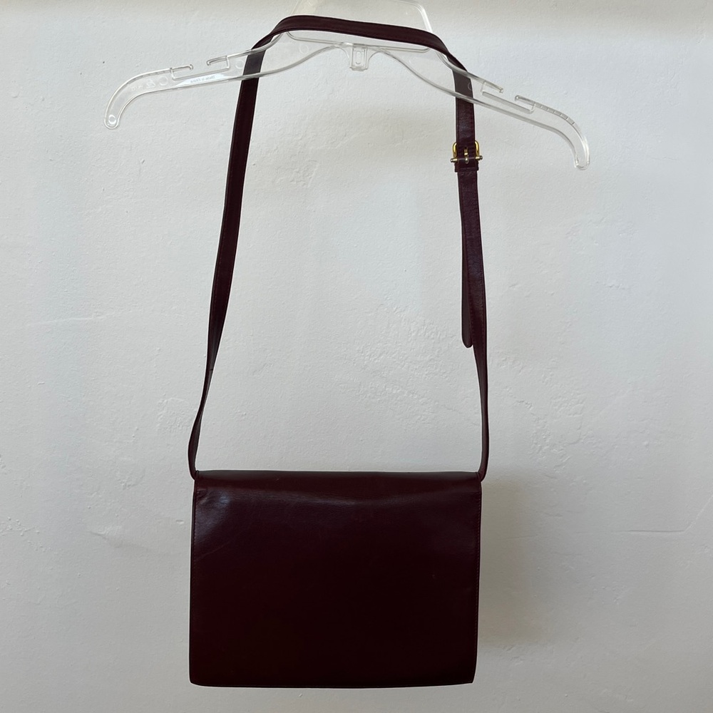 Celine Bordeaux Leather Crossbody Bag - Picture 4 of 15